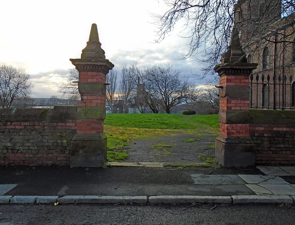 Gate piers at southeast of churchyard