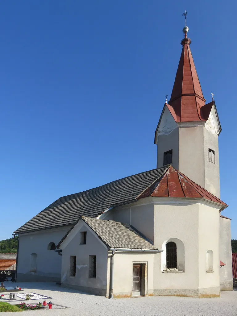 Archangel Michael Church in Velika Goba, Municipality of Litija, Slovenia