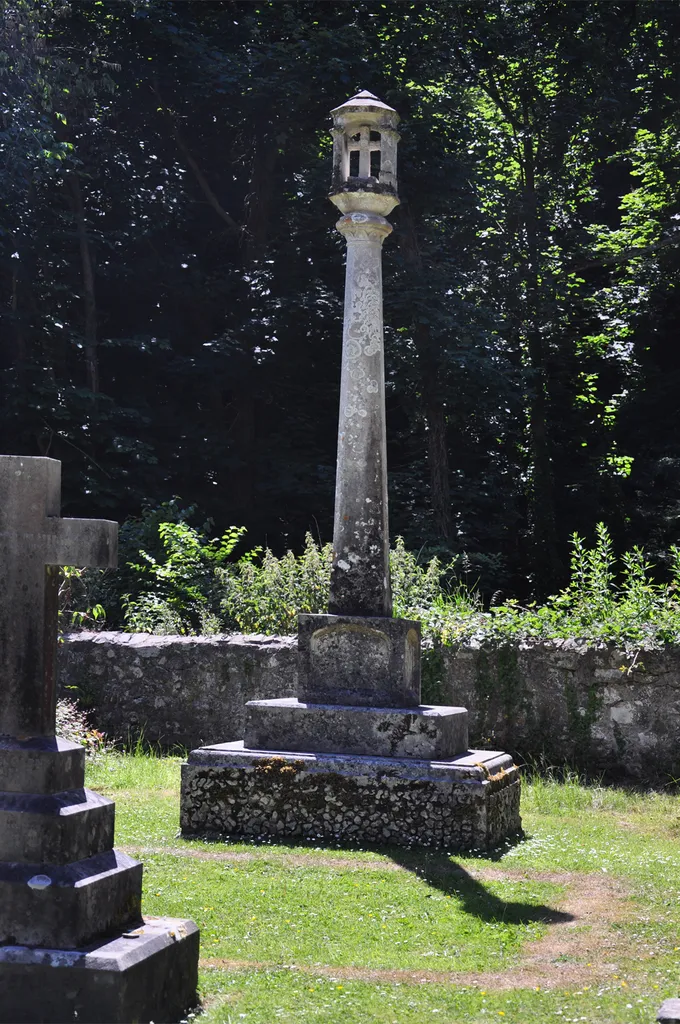 Memorial cross to Mary Anne Nicholl-Carne - St. Donat's Churchyard