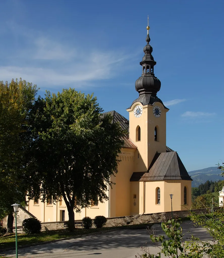 Parish church Sankt Peter am Wallersberg, municipality Voelkermarkt, district Voelkermarkt, Carinthia, Austria