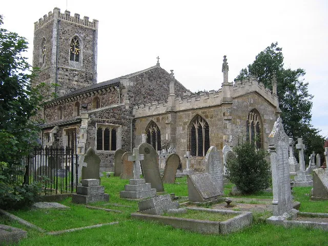St Nicholas' parish church, Withernsea, East Riding of Yorkshire, England seen from the southeast.