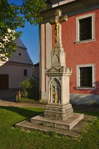 Cross near church in Nedvědice