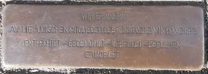 Stolperstein Kunstverein in Hamburg