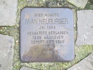 Stolperstein dedicated to Iwan Neuburger