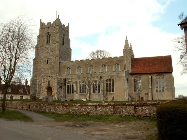 St Lawrence's parish church, Little Waldingfield, Suffolk, seen from the south