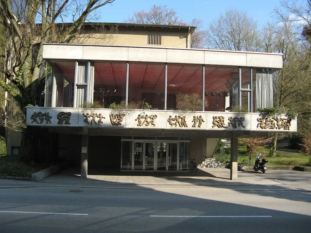 Kurtheater with glass foyer