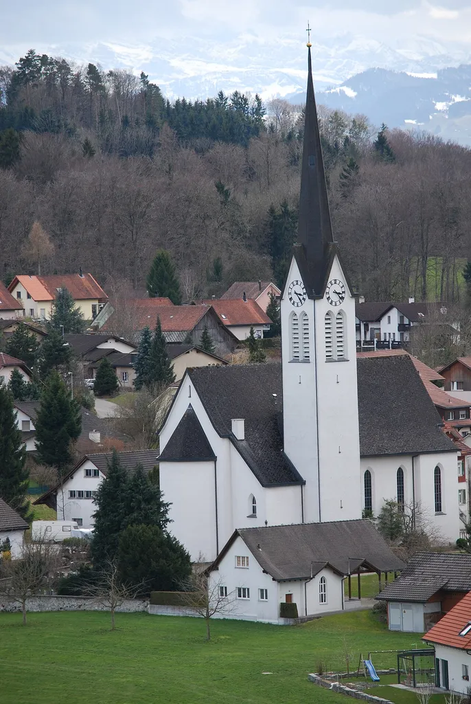 Catholic church of Wuppenau, canton of Thurgovia, Switzerland