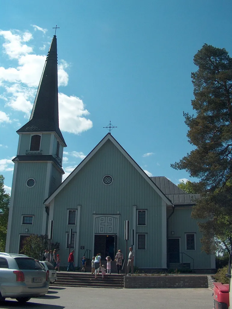 Keskuskirkko Church in Riihimäki, Finland. The church was built in 1905.