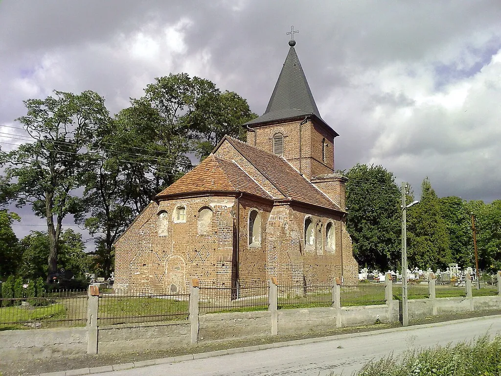 The church in Janikowo, Poland.