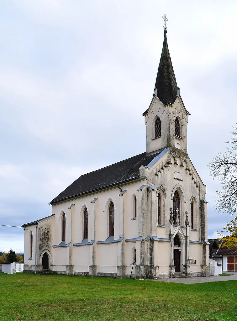 Subsidiary church Saint Stephen in Föderlach, municipality Wernberg, district Villach Land, Carinthia, Austria, EU