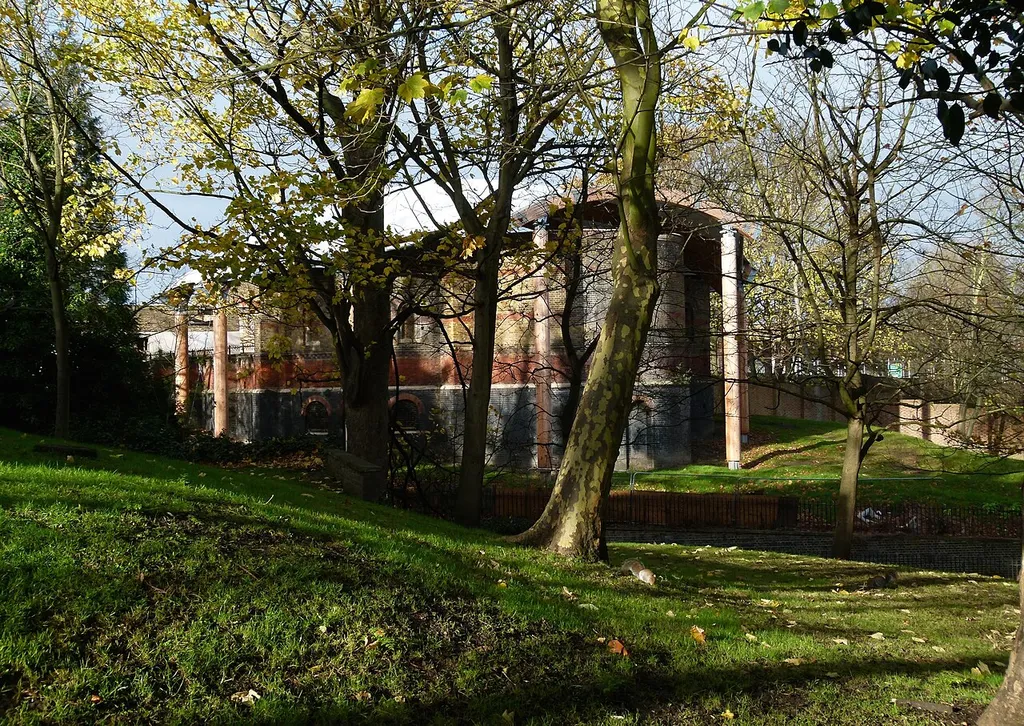 View from Mill Lane of the Royal Garrison Church of St George's in Woolwich, South East London.
