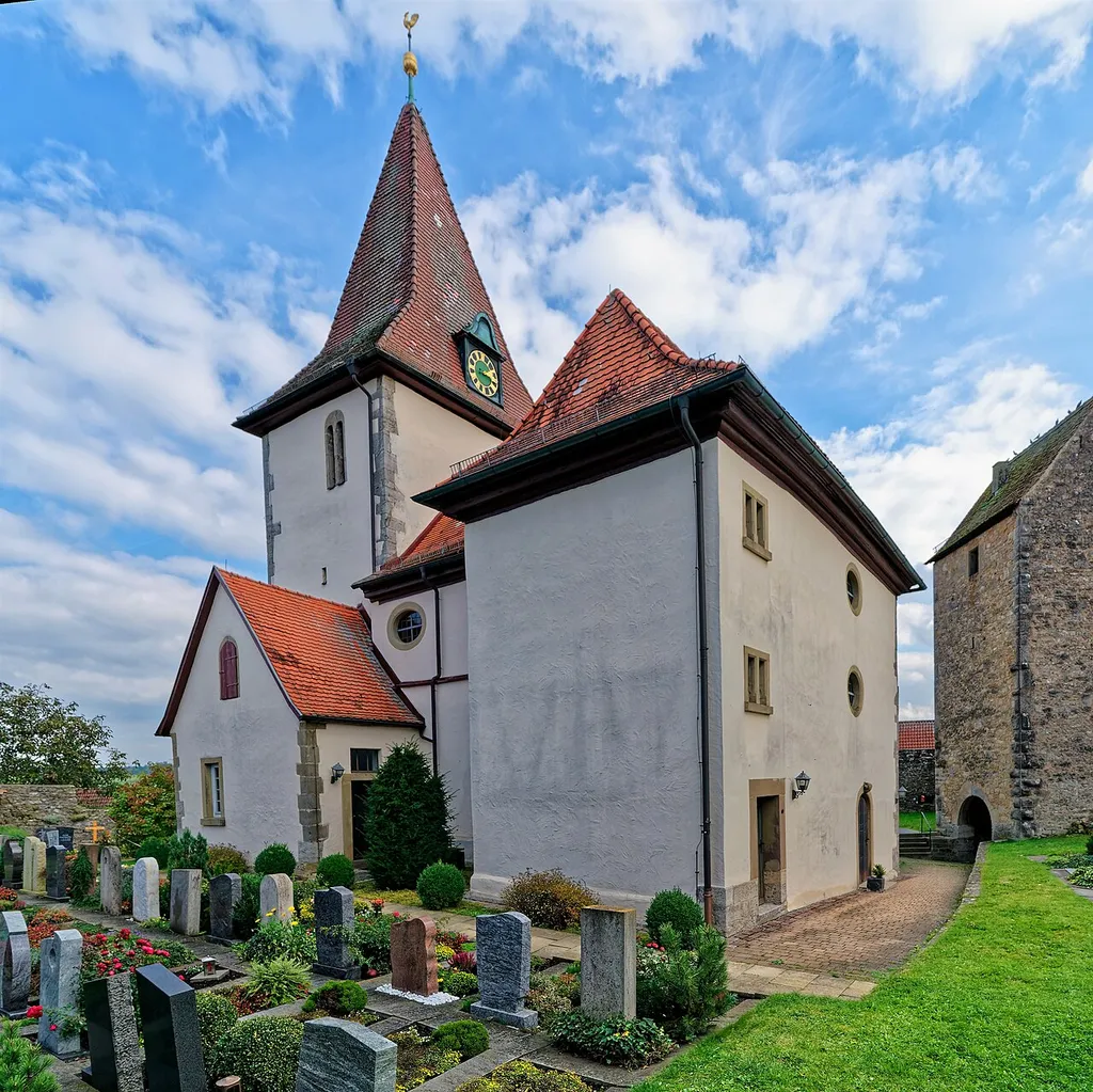 The fortfield church in Wildentierbach.