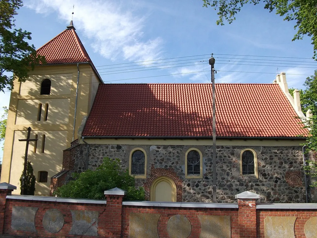 Church in Rogóźno village Poland