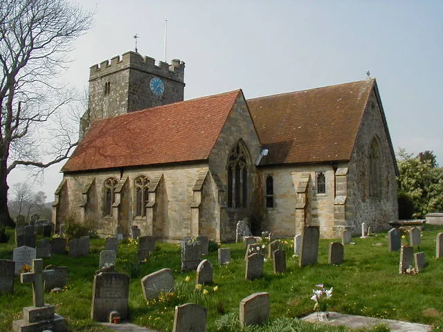 All Saints' parish church, Waldro, East Sussex, seen form the southeast