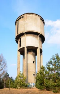Railway water tower in Brodnica