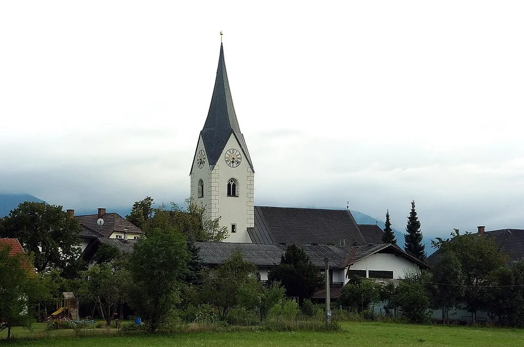 Parish and pilgrimage church "Our Lady" at Maria Gail, city of Villach, Carinthia / Austria / EU