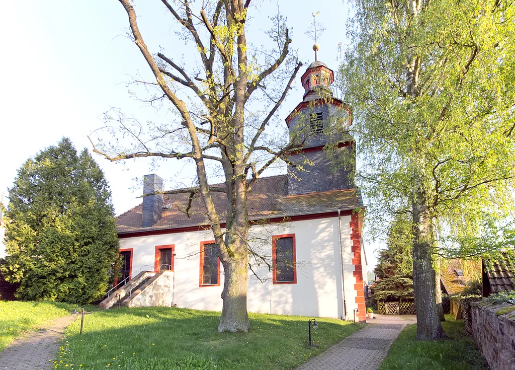 Evangelische Kirche in Ranstadt im Wetteraukreis, Deutschland.