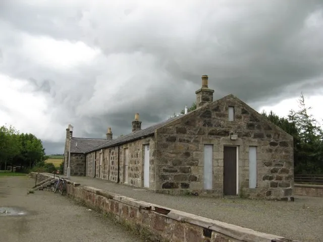 The Formartine and Buchan Way - Maud Station It's going to rain very soon (and it did).