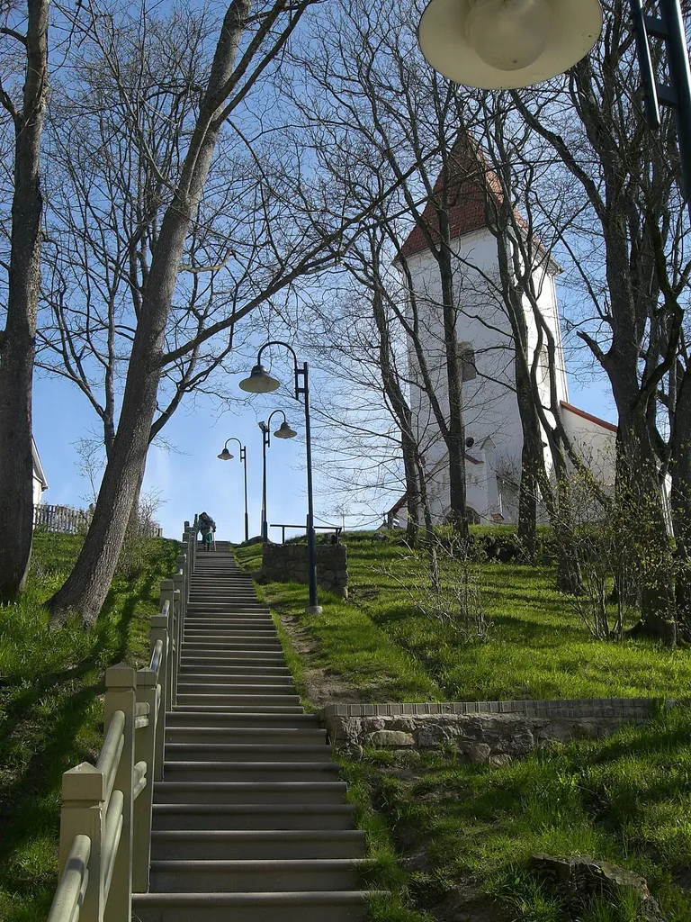 Talsi town in Latvia. Church