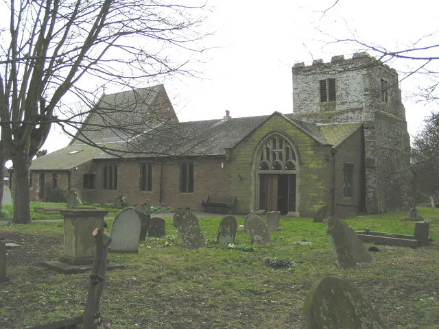 St. Mary's Parish Church, Mablethorpe. The present church was started around 1300, after the first site of St. Mary's in 1287 was abandoned after severe floods. Recently periods of drought, resulted in deep cracks in the dried out clay sub-soil. These in turn caused structural damage so that in 1978, new arches of Douglas Fir and mahogany now support the aisles and roof.