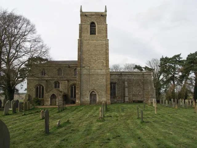 Parish church of SS Peter and Paul, Harrington, Northamptonshire, seen from the south