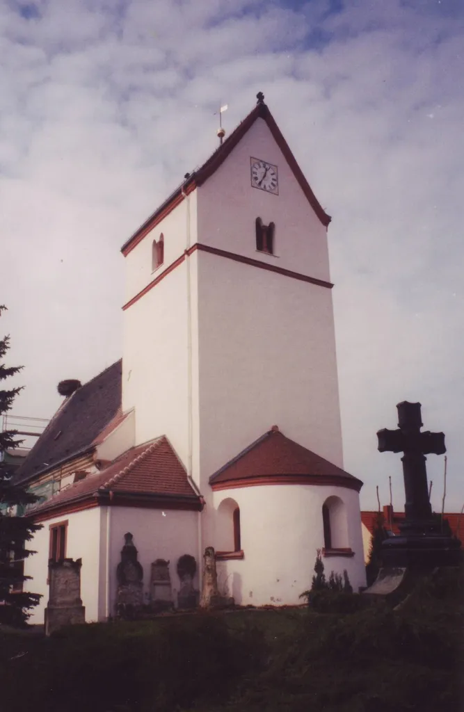 Dorfkirche in Grethen bei Grimma (Aufnahme 1999)