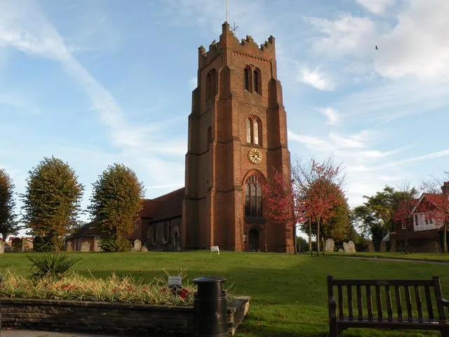 SS Edmund and Mary parish church, Ingatestone, Essex, seen from the northwest