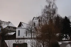 Reformed church, rectory and outbuildings