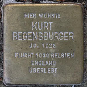 Stolperstein dedicated to Kurt Regensburger