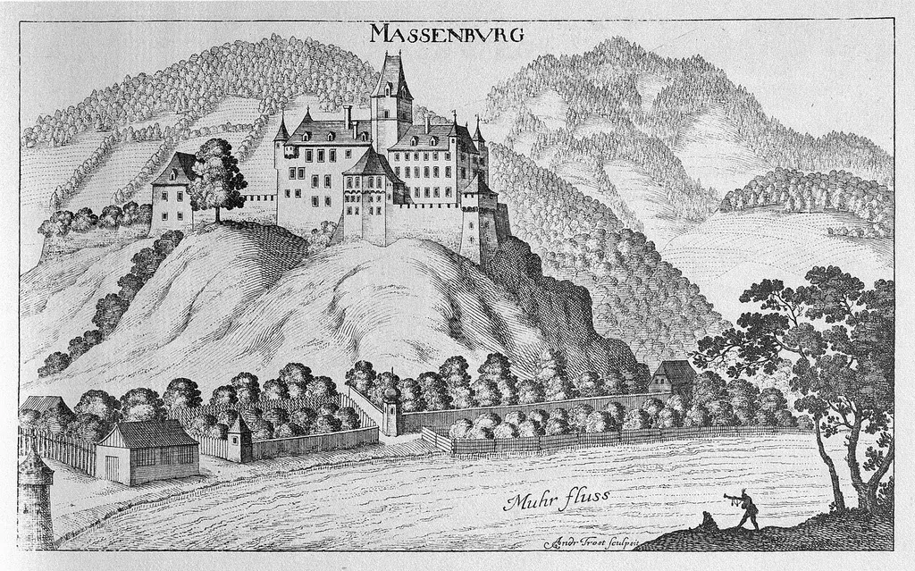G. M. Vischers Käyserlichen Geographi, Topographia Ducatus Stiriae, Das ist: Eigentliche Delineation / und Abbildung aller Städte / Schlösser / Marcktfleck / Lustgärten / Probsteyen / Stiffter / Clöster und Kirchen / so es sich im Herzogthumb Steyrmarck befinden; Und anjetzo Umb einen billichen Preyß zu finden seynd Bey Johann Bitsch Universitäts Buchhandlern / Auff dem Juden=Platz bey der guldenen Saulen. Graz 1681 Die Nummerierung der Dateien folgt der alphabetischen Reihung der Ortsnamen