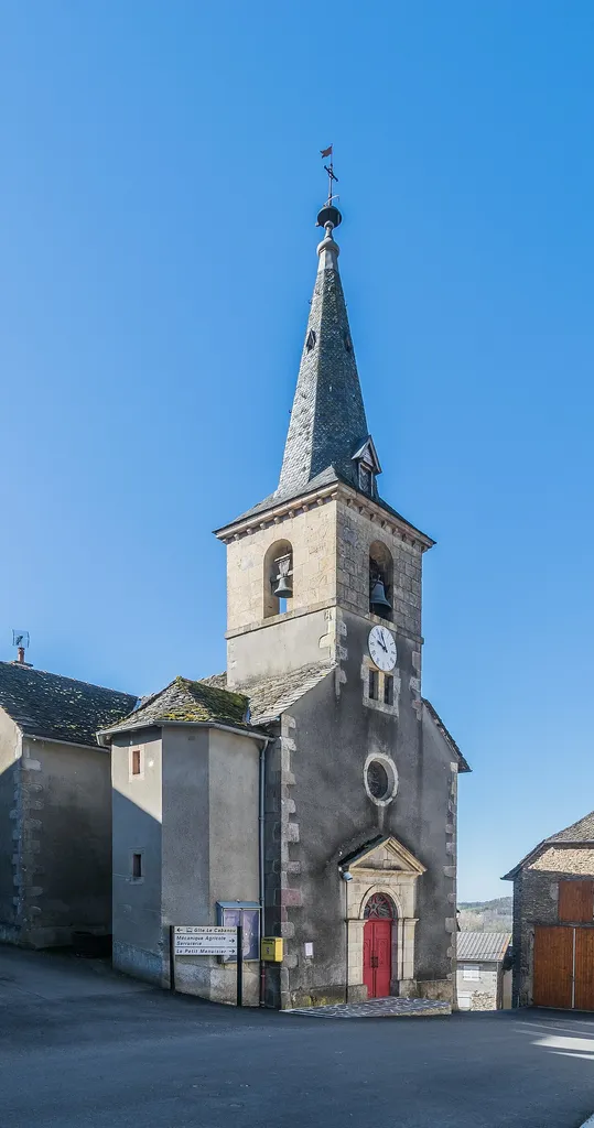 Church in Le Vibal, Aveyron, France