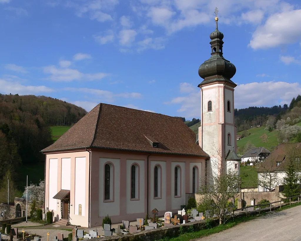 Pfarrkirche (ehem. Benediktinerprioratskirche) St. Ulrich im Schwarzwald, Gemeinde Bollschweil