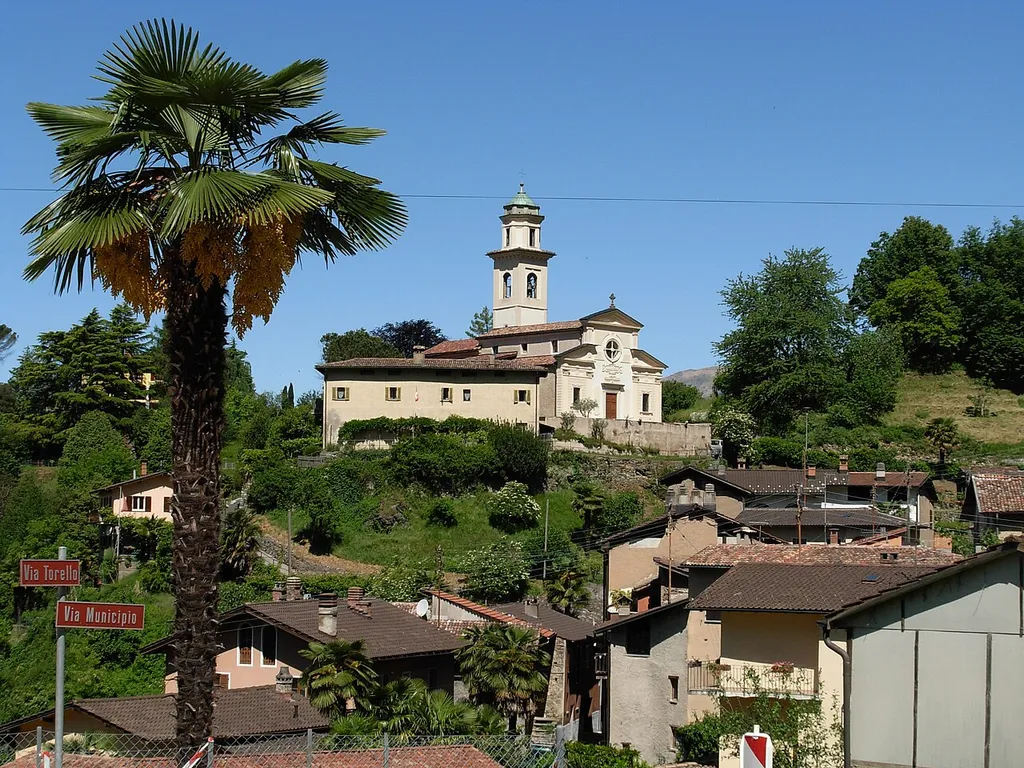 The church San Siro in Carabbia (Canton of Ticino / Switzerland)