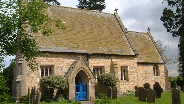 St. Mary's Church, Full Sutton, East Riding of Yorkshire, England.St. Mary's Church is very old, supposedly having been built as a chantry for some idle Monks! A public footpath enters from across fields into the northern side of the churchyard. This view of the southern side of the building is what one first sees upon entering the churchyard from a short path between modernised old houses.