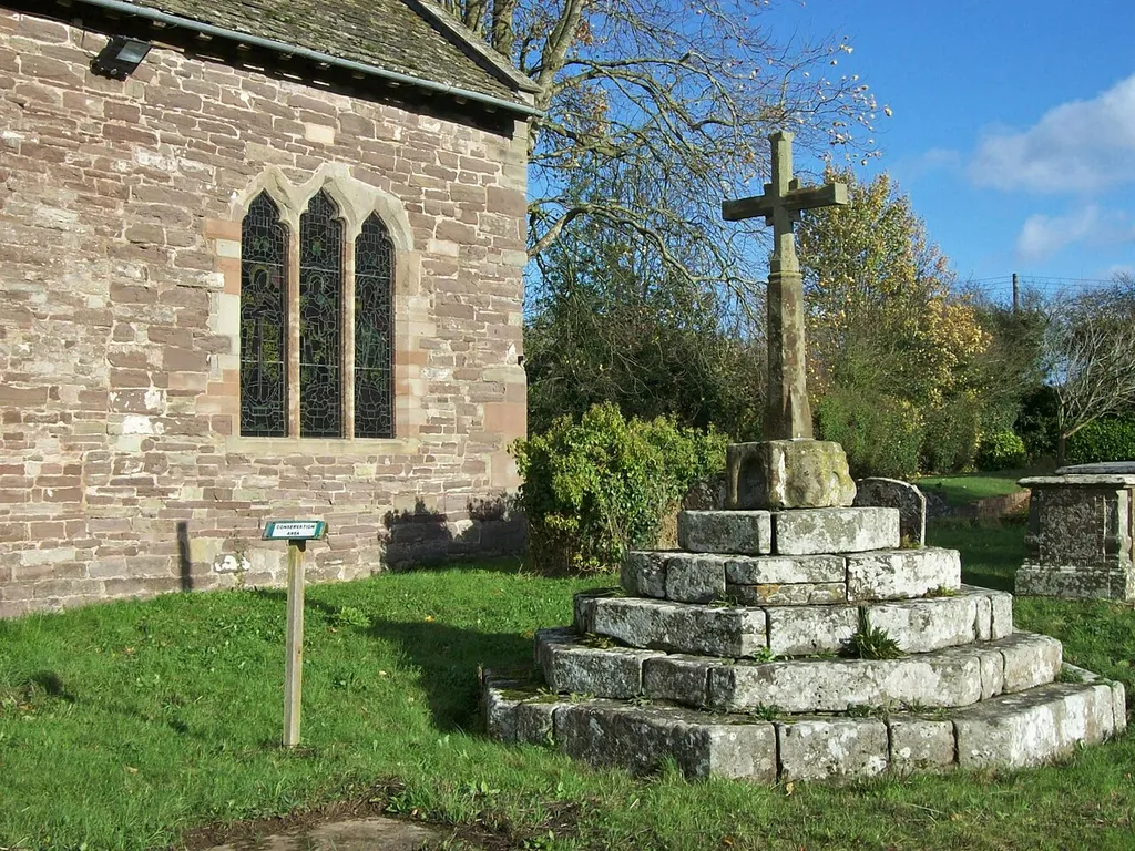 Churchyard Cross at SS Peter and Paul's parish church, Weobley, Herefordshire