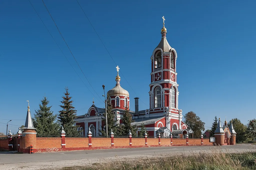 Церковь Воскресения Христова: мкрн. (бывшее село) Воскресенское, Благодатная улица, Воскресенск, Воскресенский район, Московская область