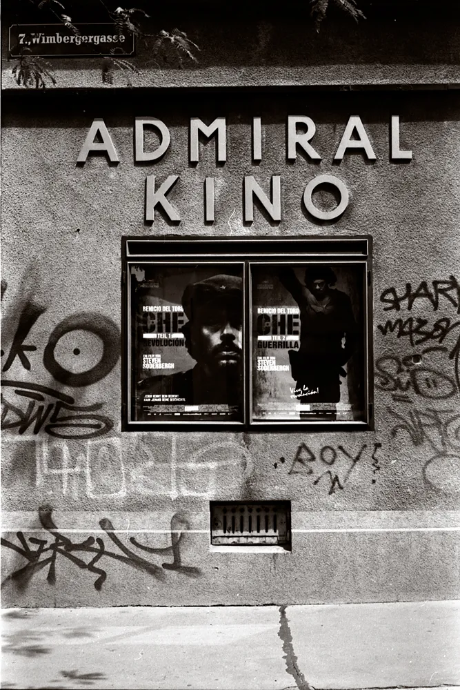 Admiralkino. Burggasse 119 / Wimbergergasse 18, Wien-Neubau.