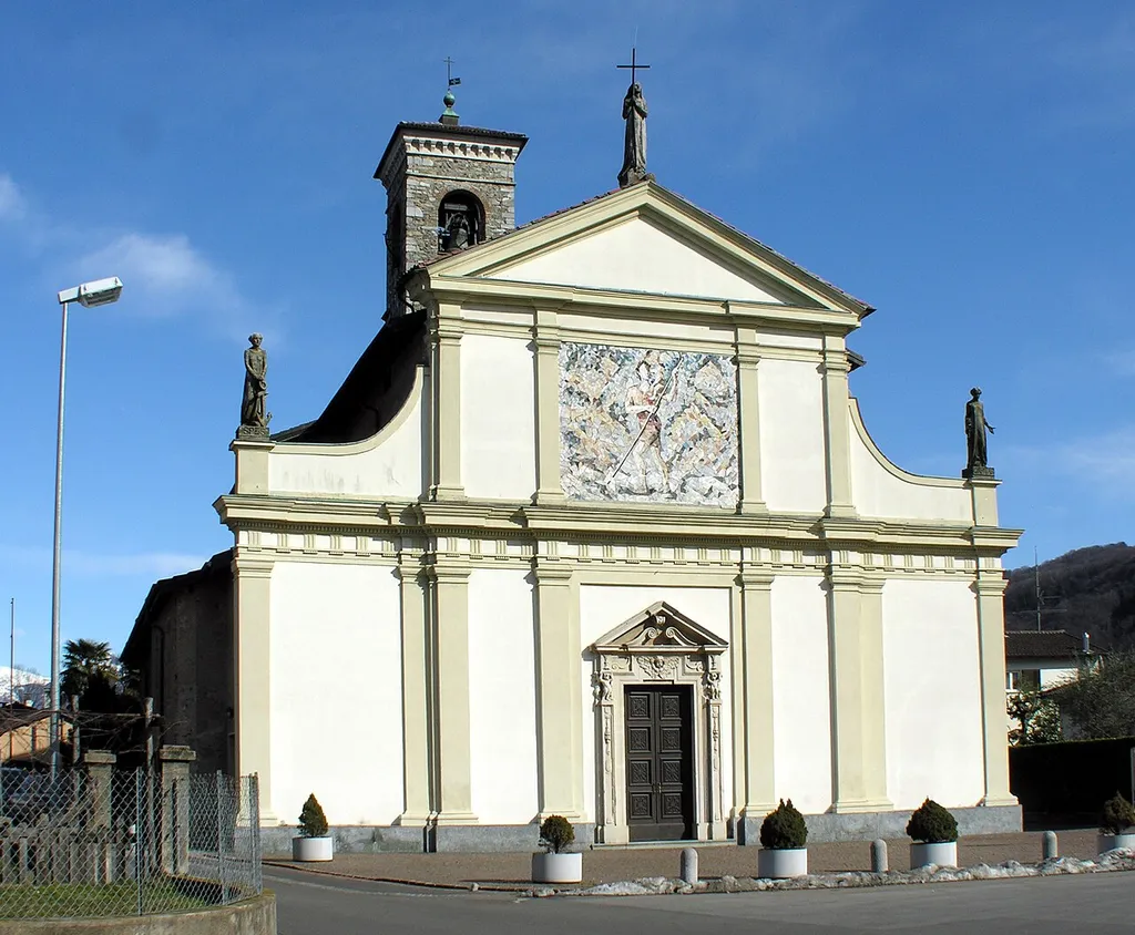 Caslano, Tessin, Switzerland - The St. Cristoforo church