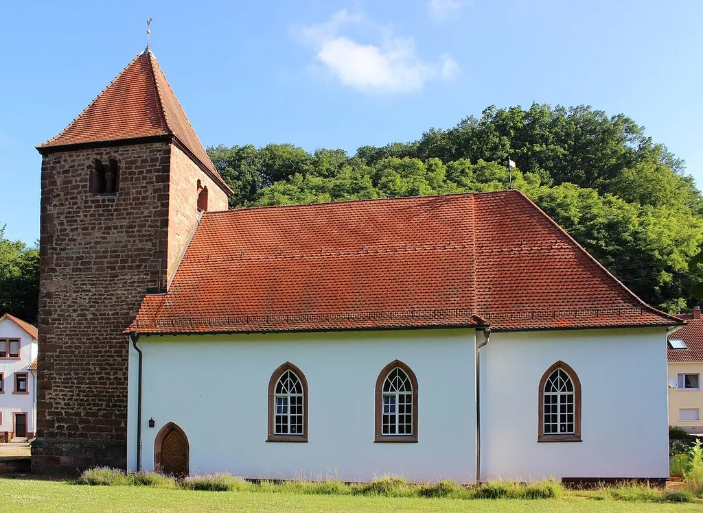 Evangelische Kirche in Winterbach (Pfalz), Verbandsgemeinde Thaleischweiler-Fröschen - Wallhalben, Landkreis Südwestpfalz, Rheinland-Pfalz