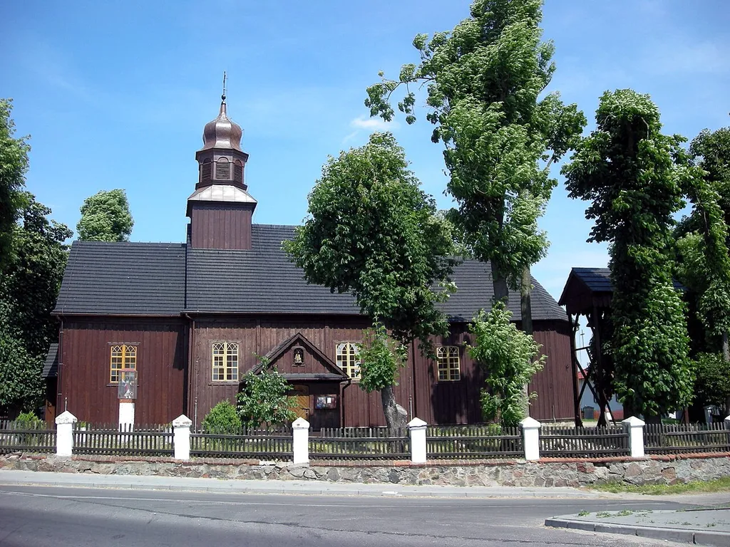 The church in Straszewo, Poland.
