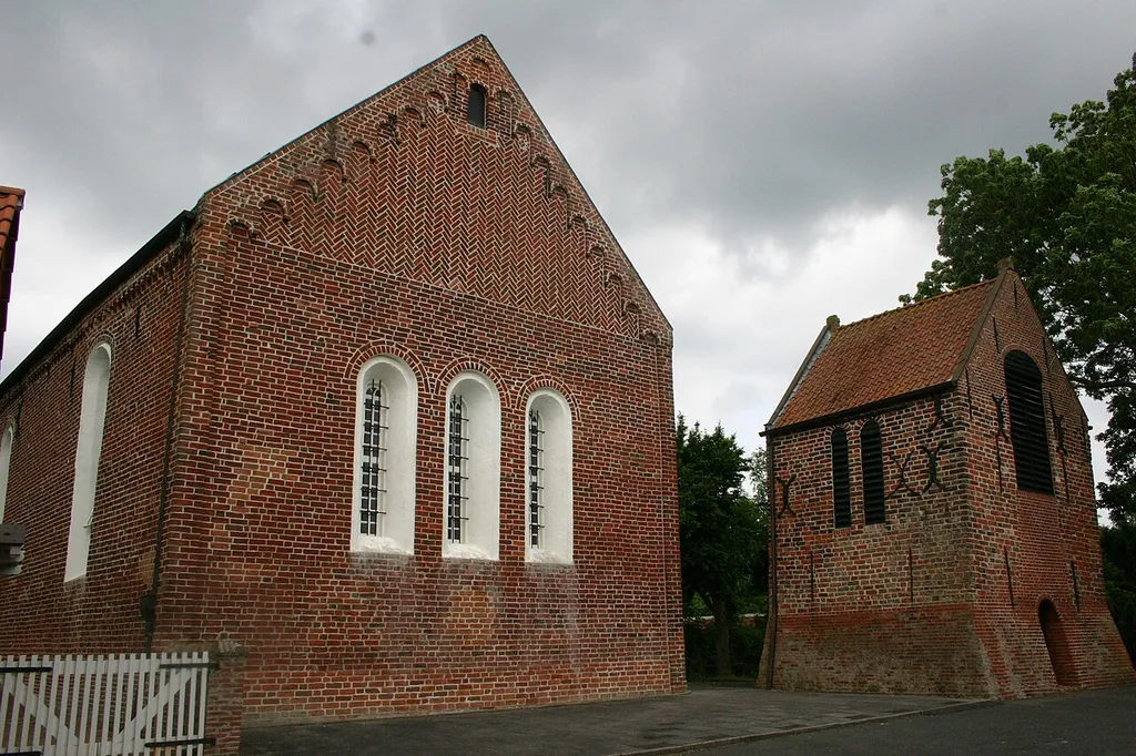 Historic church in Canum, district of Aurich, East Frisia, Germany, second half of C13