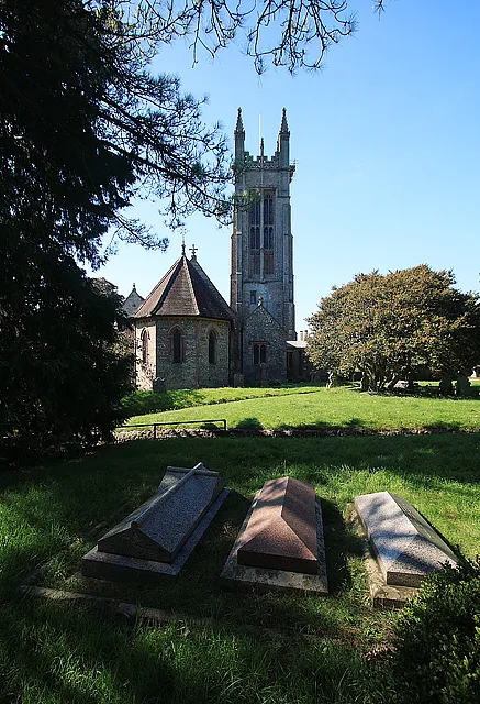 Church of St Peter &amp; St Paul - Cattistock Some C15 remains, and the north chapel walls are C17, the rest, including the fine west tower is the result of a major rebuilding that commenced in 1857 under Sir George Gilbert Scott.