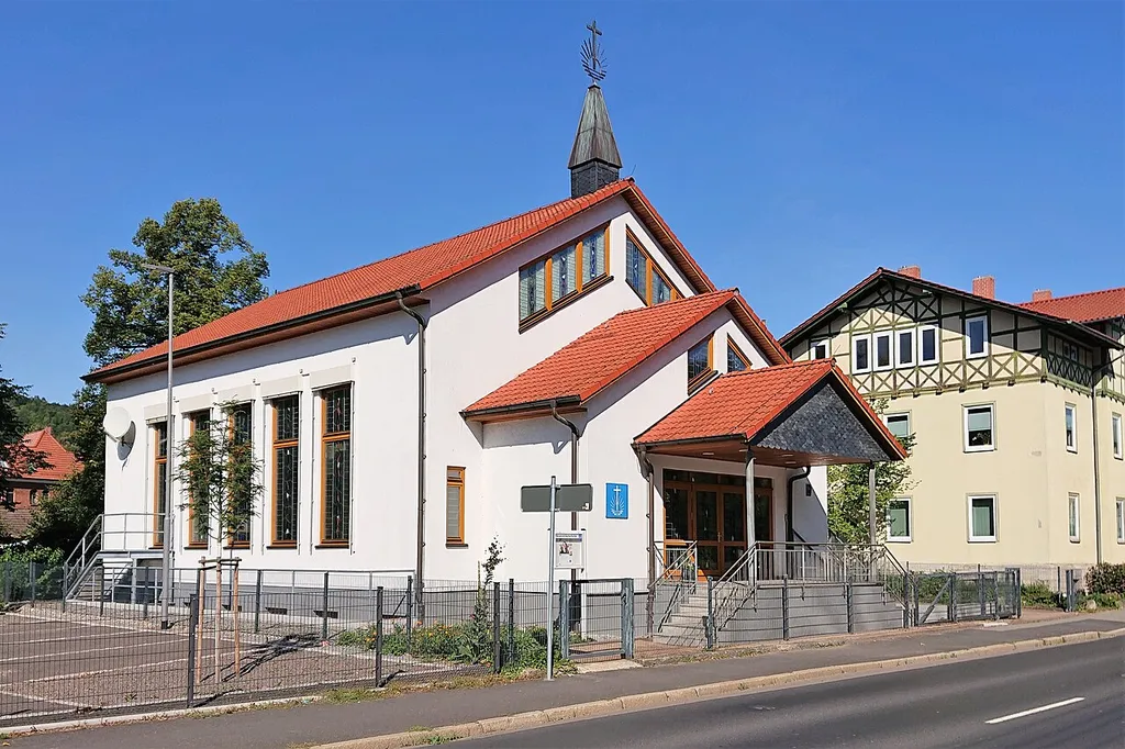 Neuapostolische Kirche in Meiningen, erbaut im Jahr 2000.