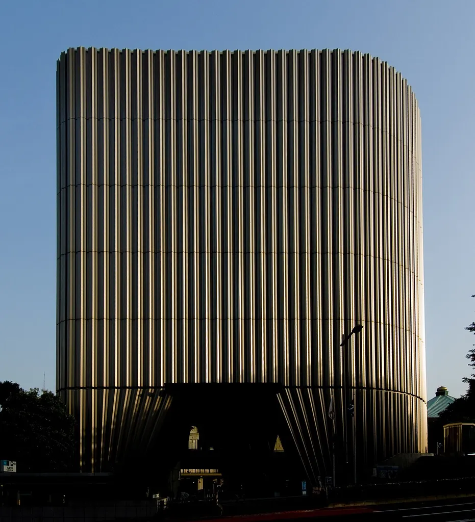 Showa-kan, at Kudanshita Tokyo Japan, design by Kiyonori Kikutake in 1999.