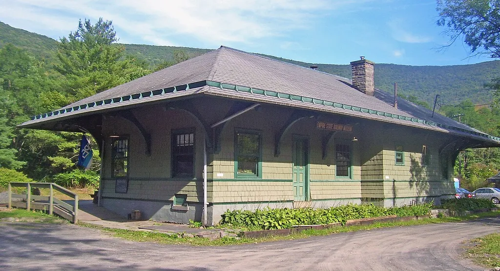 Phoenicia, NY, Railroad Station. Now Empire State Rail Museum. Used by the Catskill Mountain Railroad.