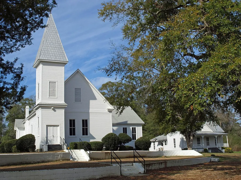 The Christian Church and Parsonage in Plantersville, Alabama, listed on the National Register of Historic Places.