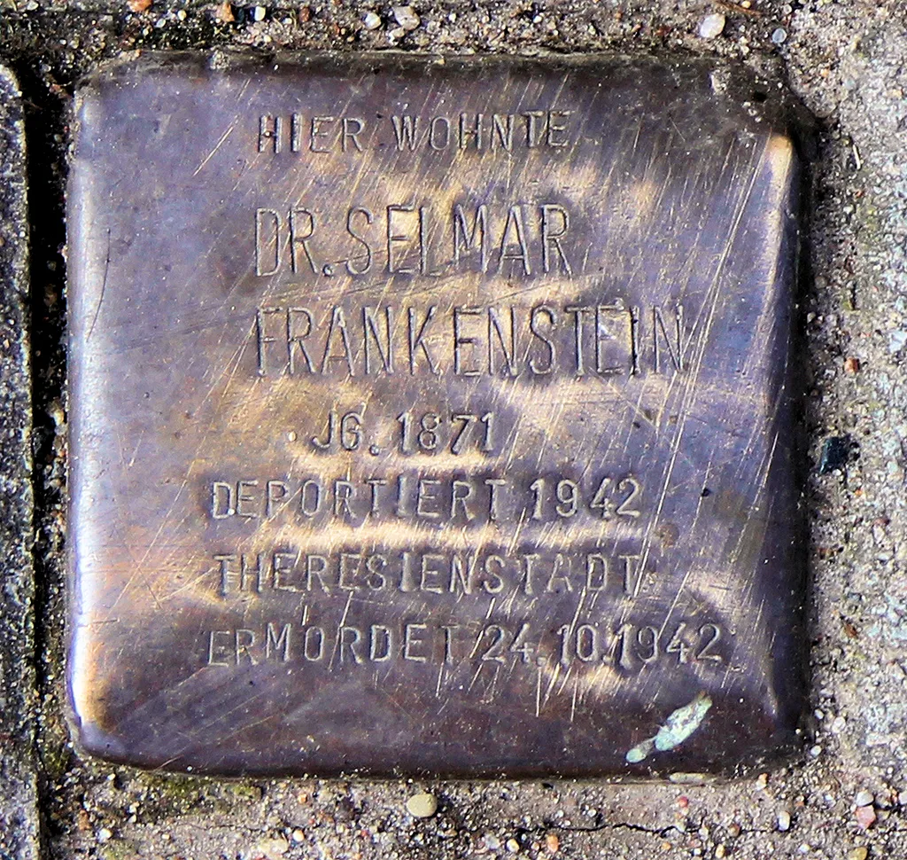 Stolperstein dedicated to Dr. Selmar Frankenstein