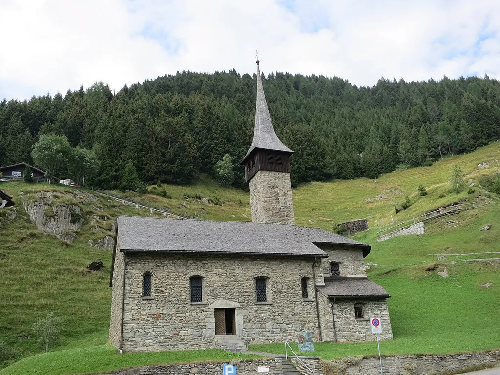 Alte Kirche St. Kolumban, Andermatt UR, Schweiz