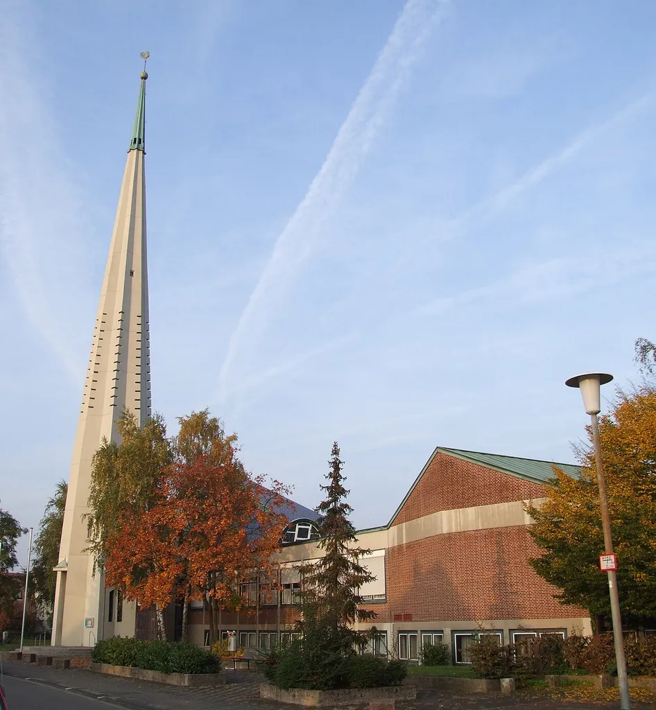 The Christuskirche is the church and the center of the protestants of Speyer-Nord, Germany. It complex ist build 1961-1964.