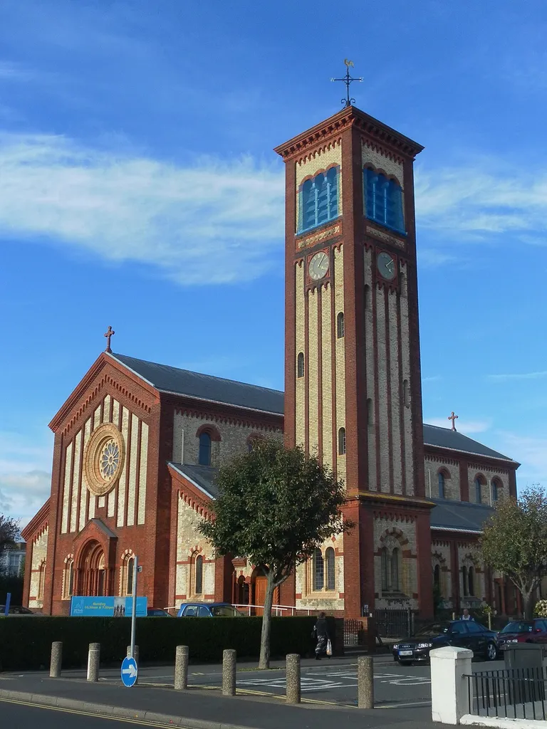 All Souls parish church, Susans Road, Eastbourne, East Sussex, seen from the south